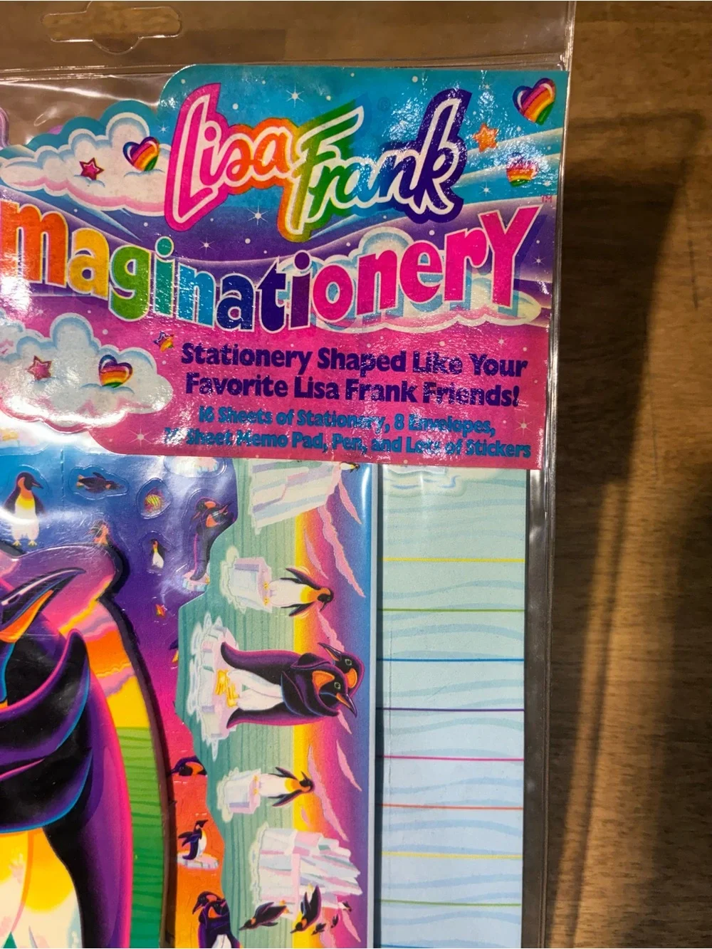 Vintage Lisa Frank Imaginationery Penguin Stationery Set 90s Sealed